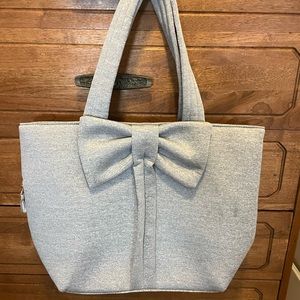 Grey Bow Tote